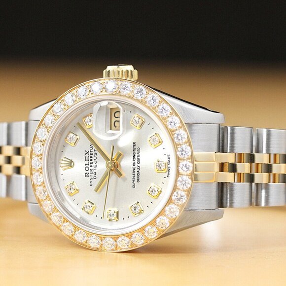 Sale! Ladies Rolex 18k Diamond Dial Factory Watch
